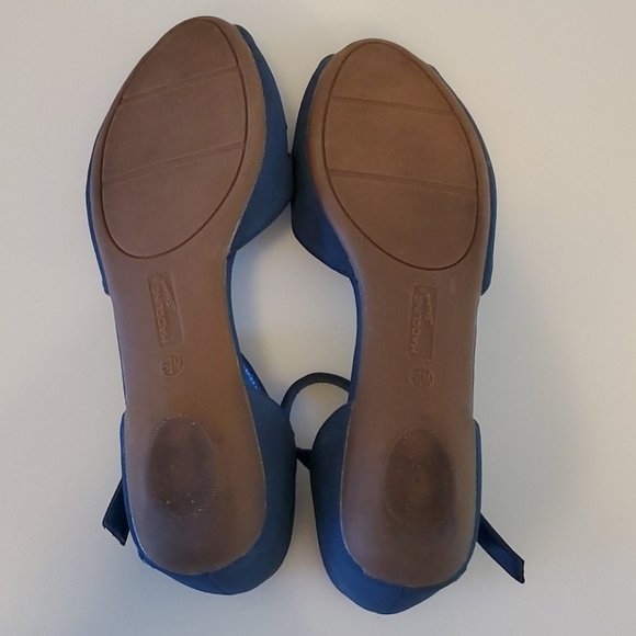 Madeline Stuart Blue Laser Cut Sandals Size 5.5 - Picture 5 of 5